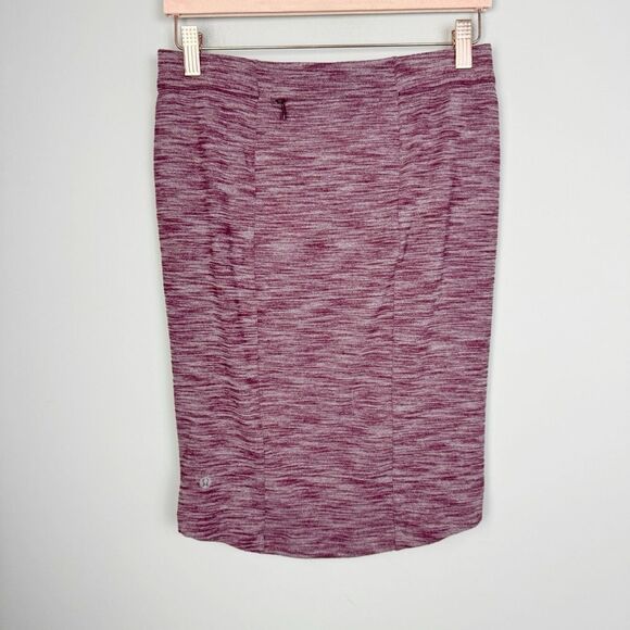 LULULEMON | &Go Where-To Skirt Heathered Bordeaux Drama Women’s Size 8 - Picture 9 of 13